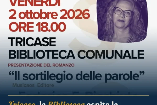 Tricase, la Biblioteca ospita la presentazione del romanzo ‘Il sortilegio delle parole’