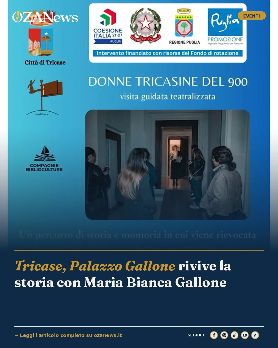 Anteprima di: Tricase, Palazzo Gallone rivive la storia con Maria Bianca Gallone