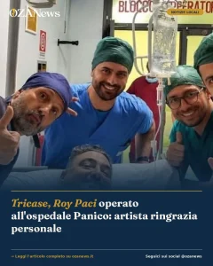 Anteprima di: Tricase, Roy Paci operato all'ospedale Panico: artista ringrazia personale