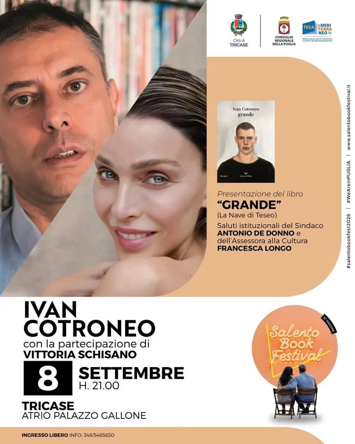 Dettaglio 2: Tricase, Salento Book Festival: Stefano e Cotroneo a Palazzo Gallone