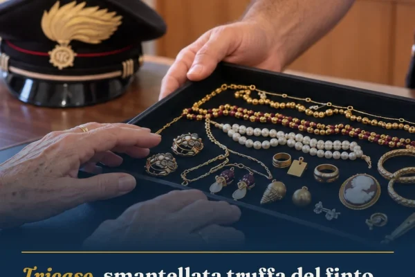 Tricase, smantellata truffa del finto maresciallo: due arresti e refurtiva recuperata