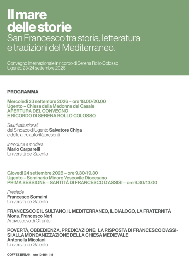 Dettaglio 6: Ugento, convegno internazionale celebra VIII Centenario morte San Francesco d'Assisi