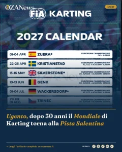 Anteprima di: Ugento, dopo 30 anni il Mondiale di Karting torna alla Pista Salentina