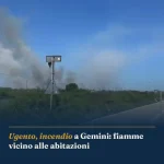 Anteprima di: Ugento, incendio a Gemini: fiamme vicino alle abitazioni