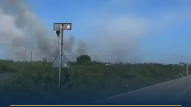 Ugento, incendio a Gemini: fiamme vicino alle abitazioni