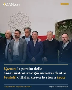 Anteprima di: Ugento, la partita delle amministrative è già iniziata: dentro Fratelli d’Italia arriva lo stop a Lecci