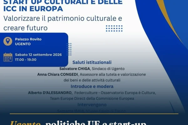 Ugento, politiche UE e start-up culturali in confronto a Palazzo Rovito