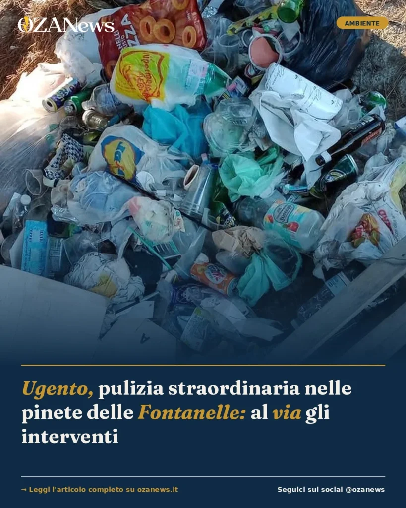 Anteprima di: Ugento, pulizia straordinaria nelle pinete delle Fontanelle: al via gli interventi