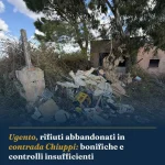 Anteprima di: Ugento, rifiuti abbandonati in contrada Chiuppi: bonifiche e controlli insufficienti