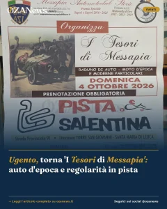 Ugento, torna 'I Tesori di Messapia': auto d'epoca e regolarità in pista