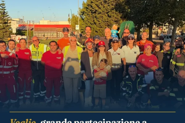 Veglie, grande partecipazione a Pompieropoli: bambini e famiglie protagonisti