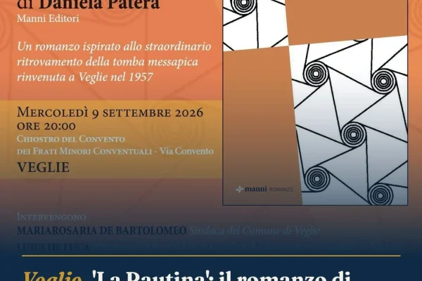 Veglie, ‘La Pautina’: il romanzo di Daniela Patera sulle radici messapiche
