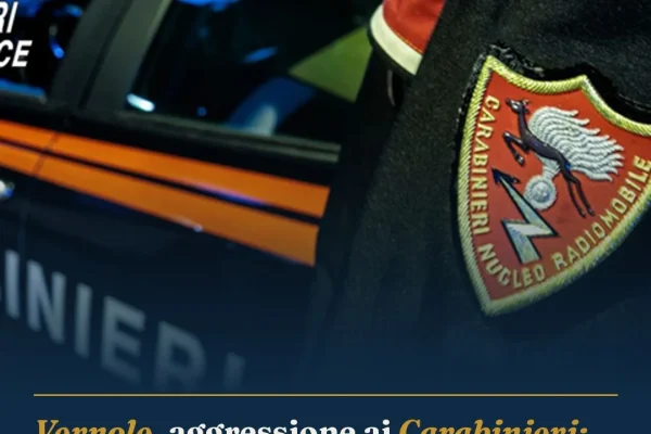 Vernole, aggressione ai Carabinieri: Taser decisivo per immobilizzare 33enne