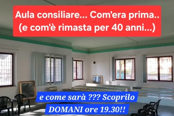 Alezio, dopo 40 anni riapre l’aula consiliare: inaugurazione pubblica questa sera
