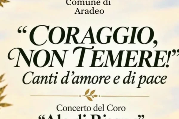 Aradeo, concerto “Coraggio, non temere!” del coro “Ala di Riserva” al cimitero