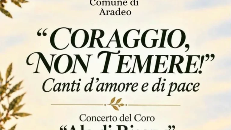 Aradeo, concerto “Coraggio, non temere!” del coro “Ala di Riserva” al cimitero