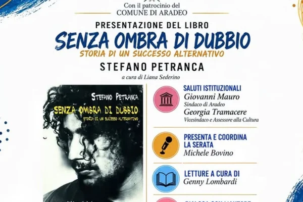 Aradeo, Stefano Petranca presenta il libro “Senza ombra di dubbio” al Modugno