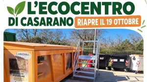 Anteprima di: Casarano, l'Ecocentro riapre il 19 ottobre: ecco i nuovi orari per i cittadini