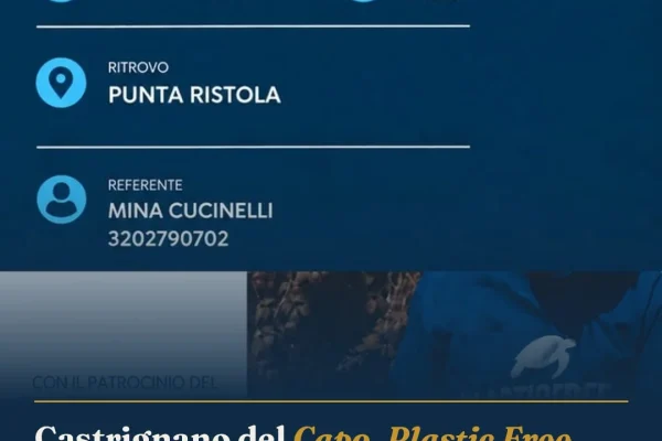 Castrignano del Capo, Plastic Free pulisce Punta Ristola a Leuca il 3 ottobre