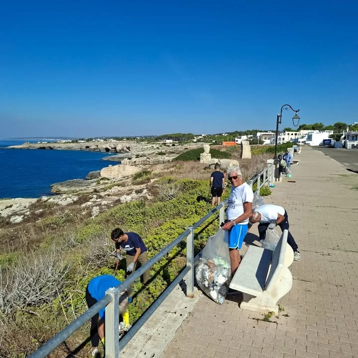 Dettaglio 2: Castrignano del Capo, pulizia ambientale a Punta Ristola con Plastic Free