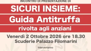 Cutrofiano, guida antitruffa per anziani: incontro con istituzioni e forze dell'ordine