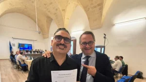 Galatina, Roy Paci diventa cittadino galatinese: il benvenuto del Sindaco