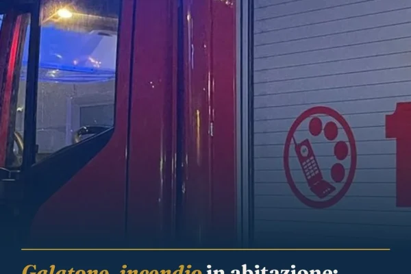 Galatone, incendio in abitazione: salvati due fratelli, ricoverati