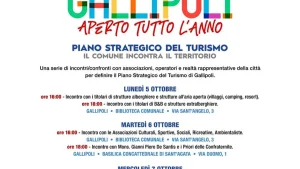 Anteprima di: Gallipoli, il Comune avvia gli incontri per il Piano Strategico del Turismo