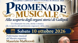 Gallipoli, Promenade Musicale: un viaggio tra gli organi storici della città