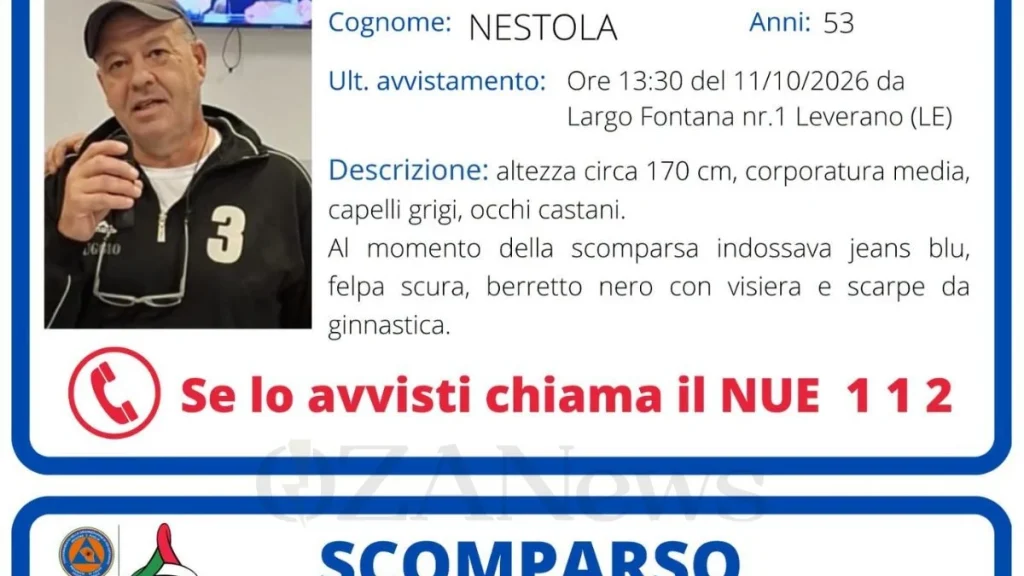 Anteprima di: Lecce e Leverano, appelli per Luca Briganti e Giuliano Nestola: due uomini scomparsi