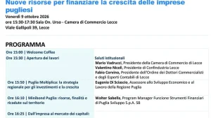 Lecce, Minibond Puglia: nuove risorse per la crescita delle imprese