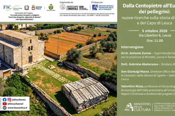 Lecce, nuove ricerche su Centopietre e Vereto: presentazione in Soprintendenza