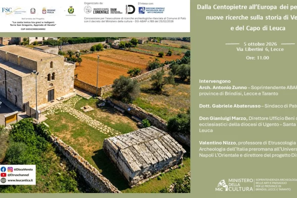 Lecce, nuove scoperte su Vereto e Centopietre: ciclo di conferenze in Soprintendenza