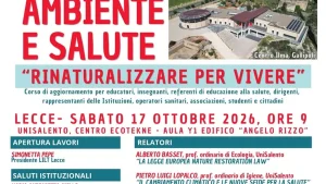 Lecce, UniSalento ospita la 19ª edizione di 'Ambiente e Salute' per la LILT