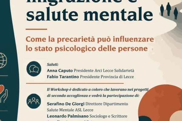Lecce, workshop su migrazione e salute mentale all’ex Convitto Palmieri