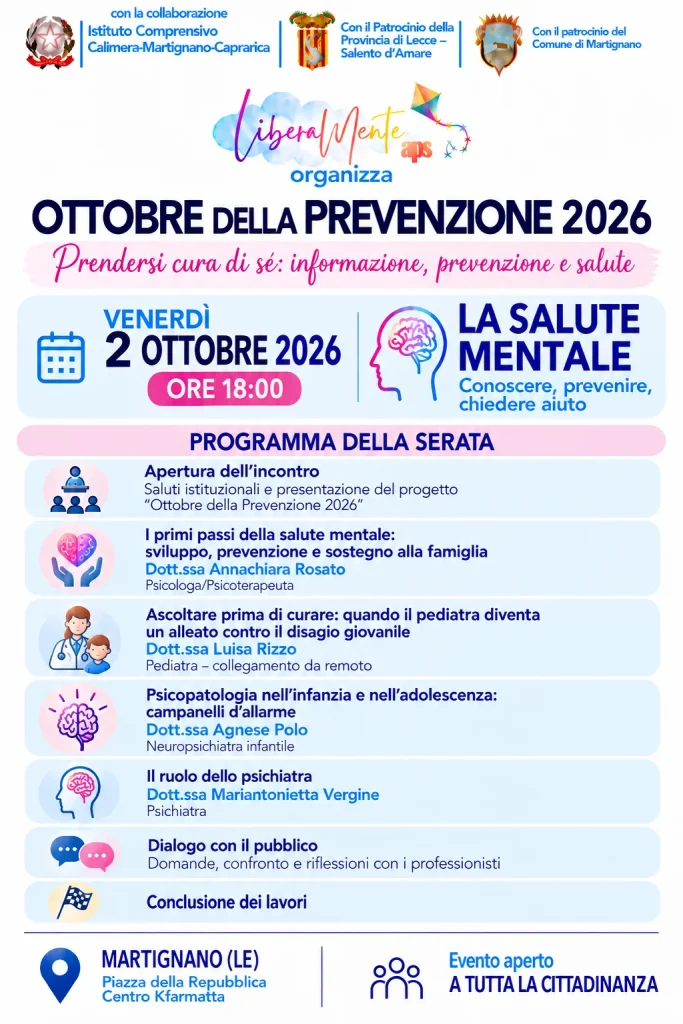 Dettaglio 2: Martignano: Ottobre della Prevenzione 2026, un mese dedicato alla salute