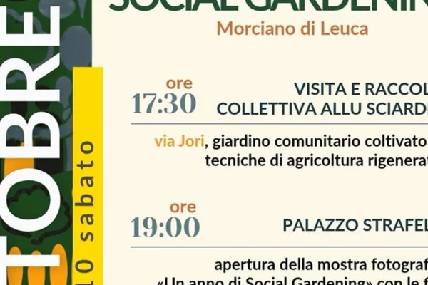 Morciano di Leuca, il Social Gardening celebra un anno di attività