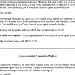 Anteprima di: Morciano di Leuca, interruzione idrica programmata per lavori AQP in alcune vie