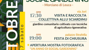 Morciano di Leuca, Social Gardening: sabato la giornata conclusiva tra raccolta e festa
