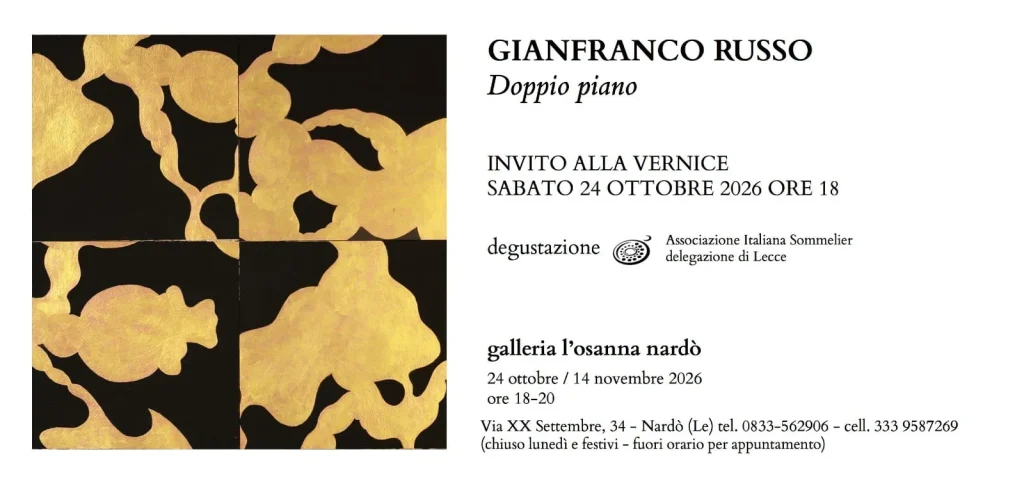 Dettaglio 2: Nardò, Gianfranco Russo inaugura la mostra 'Doppio piano' alla galleria L'Osanna