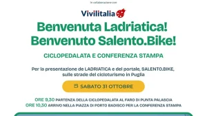 Otranto, presentazione Ladriatica e Salento.Bike: ciclopedalata da Punta Palascia