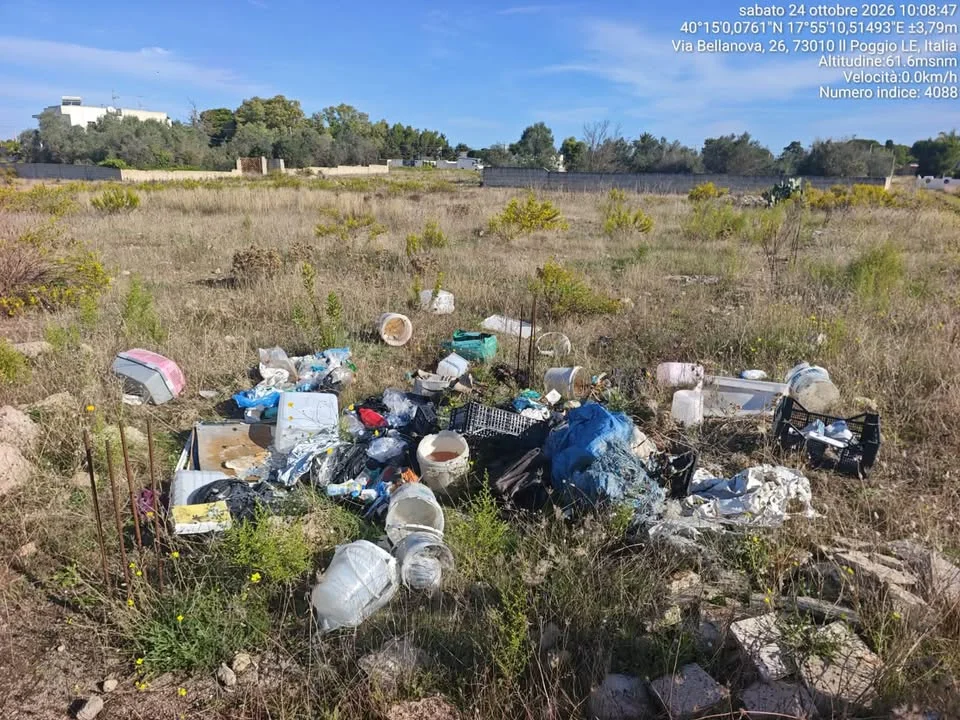 Dettaglio 2: Porto Cesareo, intensificati i controlli contro l'abbandono di rifiuti: individuati i responsabili