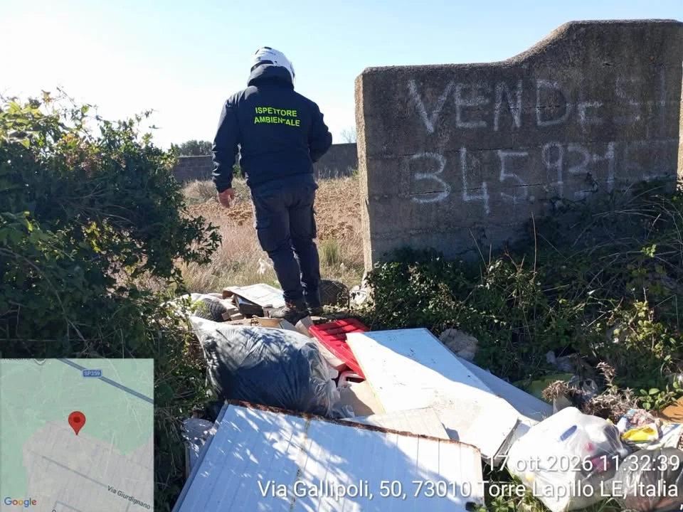 Dettaglio 3: Porto Cesareo, intensificati i controlli contro l'abbandono di rifiuti: individuati i responsabili