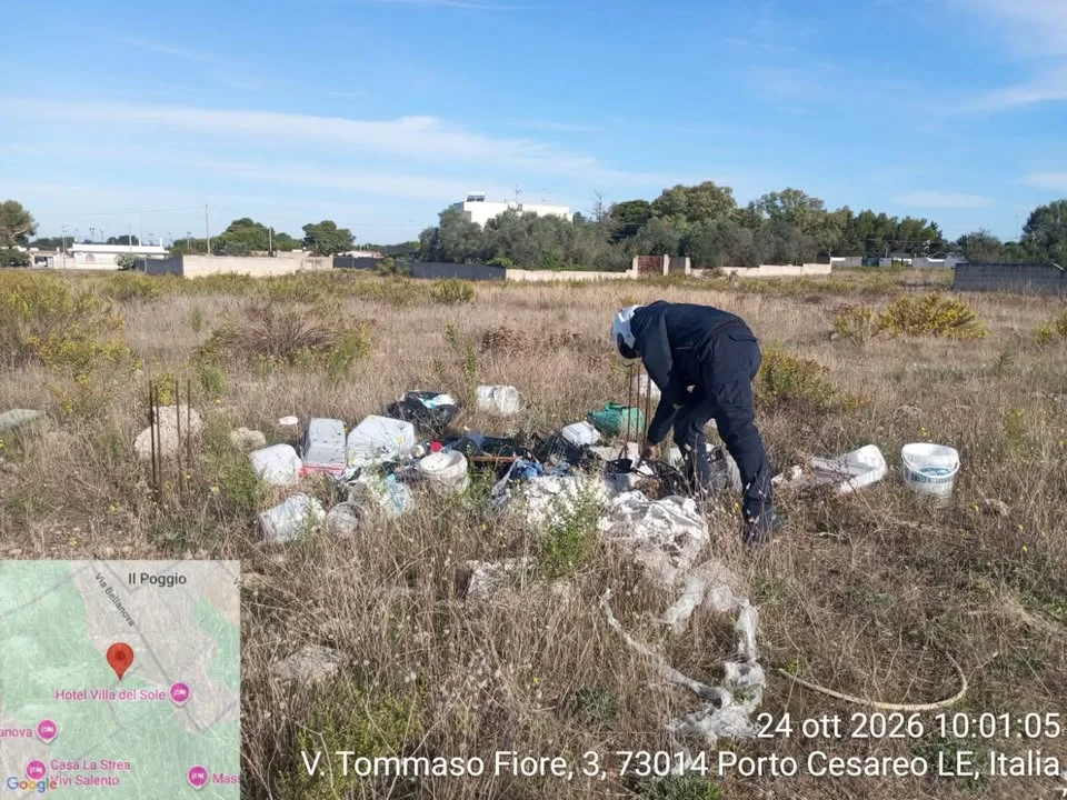 Dettaglio 7: Porto Cesareo, intensificati i controlli contro l'abbandono di rifiuti: individuati i responsabili