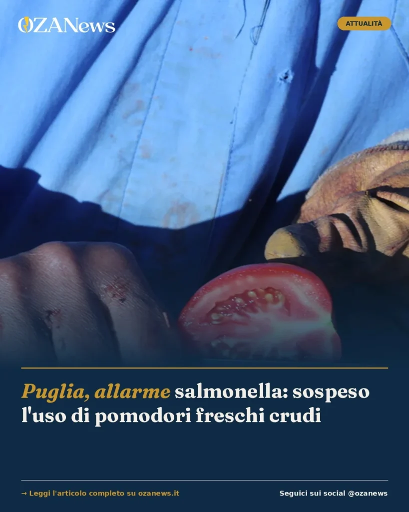 Dettaglio 1: Puglia, allarme salmonella: sospeso l'uso di pomodori freschi crudi