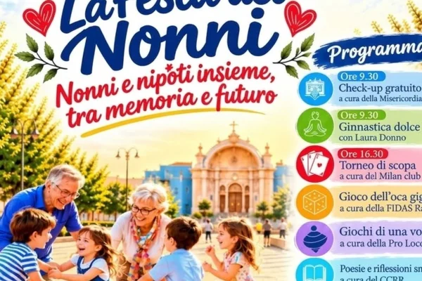 Racale, riprogrammata la Festa dei Nonni: appuntamento il 18 ottobre con un ricco programma