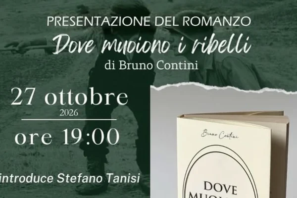 Ruffano, presentazione del romanzo storico di Bruno Contini: ‘Dove muoiono i ribelli’