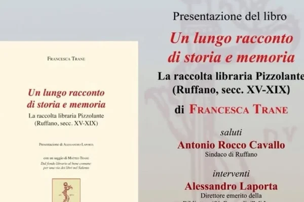 Ruffano, un libro racconta la storica raccolta libraria Pizzolante