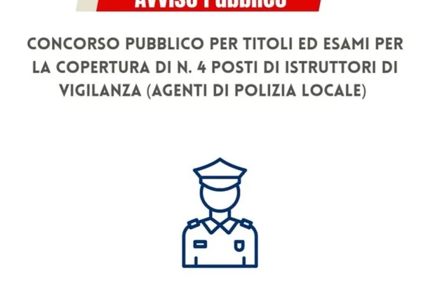 Taviano, concorso pubblico per 4 agenti di Polizia Locale: requisiti e domande