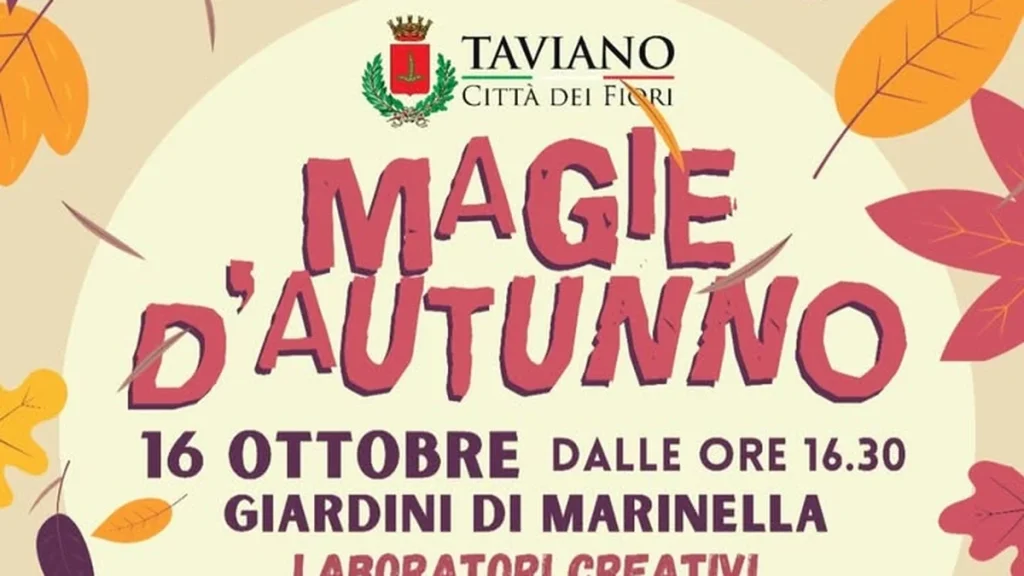 Anteprima di: Taviano, "Magie d'Autunno" ai Giardini di Marinella: festa per famiglie e "La Corrida"